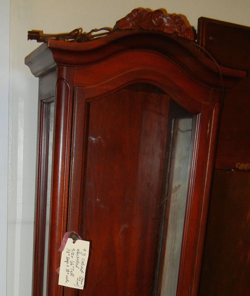 Curio Cabinet Victorian style with Glass and Lightlng, , , Deep South Antiques Deep South Antiques