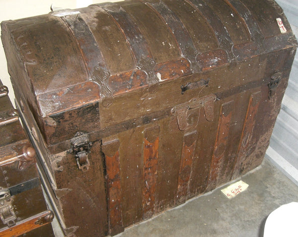 Antique Steamer Arch Camel Trunk, , Trunks, Deep South Antiques Deep South Antiques