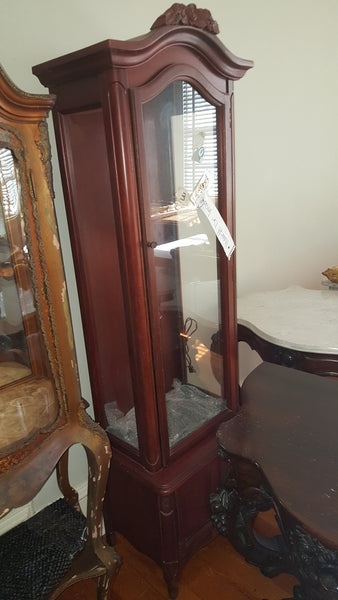 Curio Cabinet Victorian style with Glass and Lightlng, , , Deep South Antiques Deep South Antiques