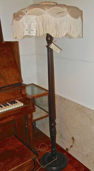 Victorian Wood Turned Tall Lamp