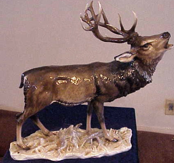 Large Rosenthal Porcelain Stag Deer by Fritz Heidenreich (1895-1966)