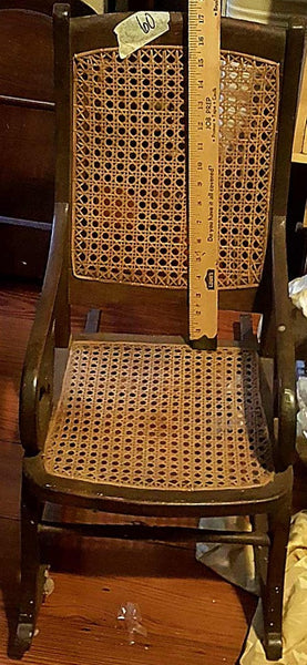 Wicker Cane Rocking Chair for Children - circa 1897