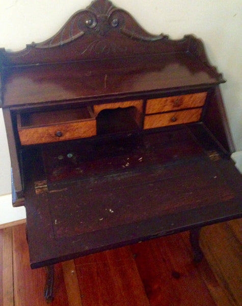 Fall-Front Secretary Desk - Victorian Style - American 1900s, , Desks, Deep South Antiques Deep South Antiques