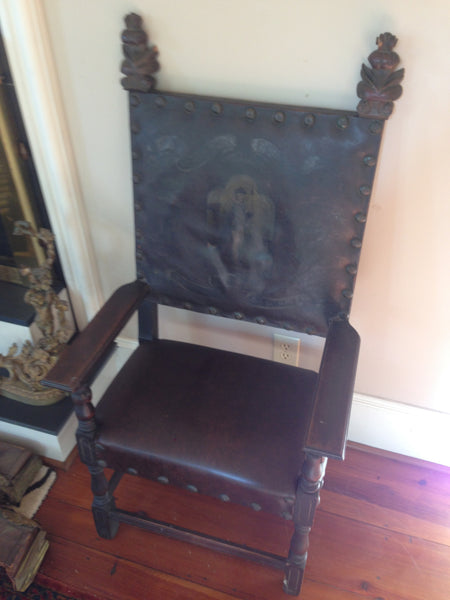 Antique Gothic Revival Style Chair, , Chairs, Deep South Antiques Deep South Antiques