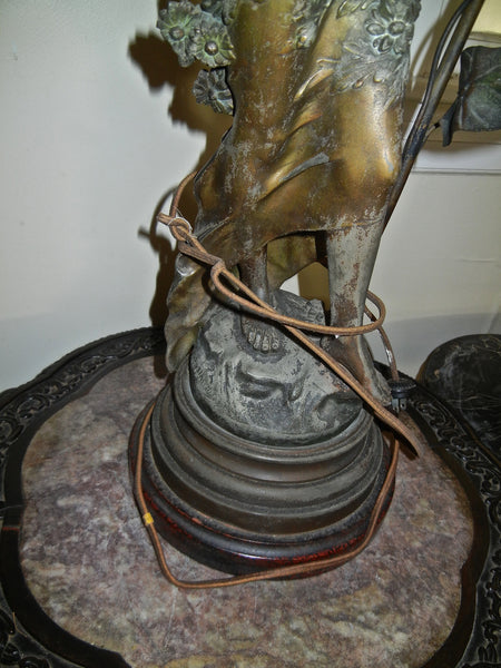 Bronze August Moreau Lamp, , Statues, Deep South Antiques Deep South Antiques