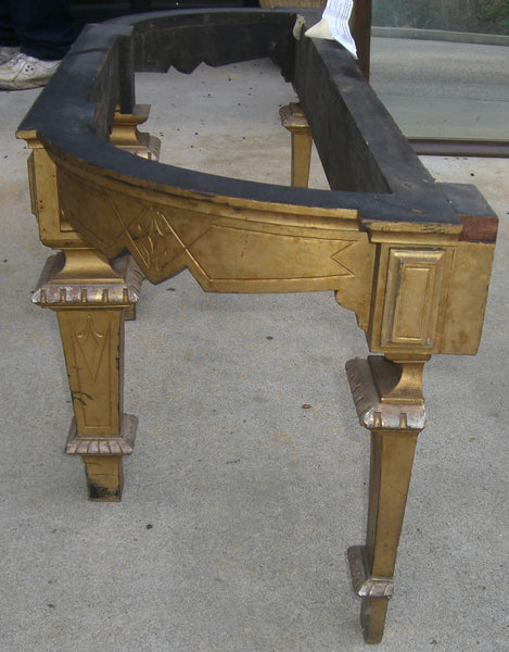 Eastlake Stand American Aesthetic Gilt Marble Top Console, , Tables, Deep South Antiques Deep South Antiques