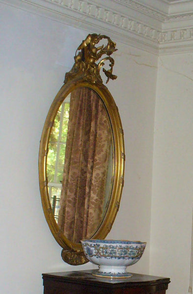 Gold Gilt Large Antique  Mirror